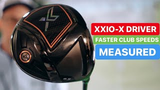 XXIO X DRIVER FASTER GOLF SWING SPEEDS MEASURED [upl. by Luttrell742]