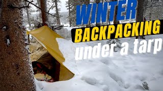 OR Helium Bivy amp Tarp Winter Camping  Colorado [upl. by Ahusoj14]