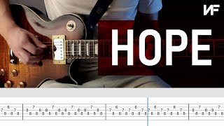 NF  HOPE  Full Guitar Cover  TABS [upl. by Adlesirg727]