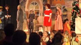 Annie Jr  Final Scene  Sophia as Miss Hannigan  Cast Sings Tomorrow [upl. by Eecyaj700]