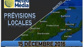 MétéoMédia Prévisions locales  15 décembre 2016 [upl. by Colier]