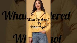 What I ordered vs what I gotjacket review fashionunboxing winter ajioproductsyoutubeshorts [upl. by Haron640]