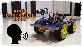 Arduino Voice Controlled Robot [upl. by Ellerey]