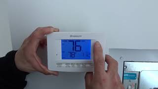 Braeburn Thermostat How To [upl. by Ardenia]