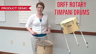 How to Assemble and Tune Orff Rotary Timpani Drums [upl. by Aneej187]