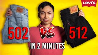 Which Jean Is Better  Levis 502 Regular Taper VS 512 Slim Taper [upl. by Julian49]