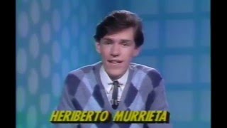 Heriberto Murrieta debut en televisión 16 de julio de 1985 Programa 6 en punto de Televisa [upl. by Llenrad]