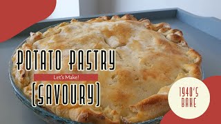 Potato Pastry Savoury  WW2 Recipe [upl. by Aisital]