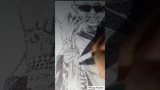 FLOWG pointillism FLOWG flowg rapsong rap hiphop art highlights trending drawing [upl. by Sower]