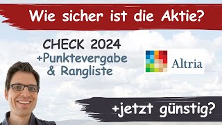 Altria Aktienanalyse 2024 Wie sicher ist die Aktie günstig bewertet [upl. by Fidela]