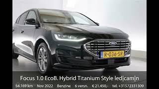 Ford Focus 10 EcoB Hybrid Titanium Style ledcamnavecclmv16 [upl. by Gabriella]