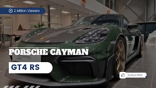 Porsche 718 Cayman GT4 RSOne of The Best Automotive Masterpieces [upl. by Chimene]