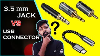 Hindi 35mm headphone jack vs usb headphone connector  which is best [upl. by Nahtannhoj]