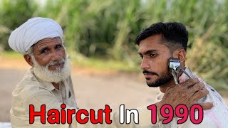 ASMR Relaxing Haircut cutting But Barber is Very Old [upl. by Reppiks]