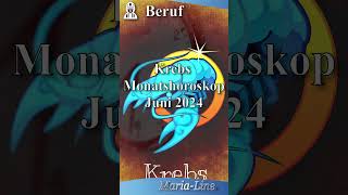 Krebs BERUF 👷‍♀️ Horoskop Juni 2024 [upl. by Eiraminot]