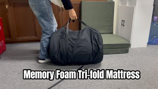 JYM Pillow Memory Foam Tri Fold Mattress Wholesale [upl. by Nosemaj]