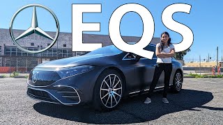 MercedesBenz EQS 450 Review [upl. by Trinatte]