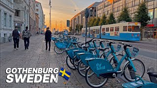 SWEDEN Walking Tour 🇸🇪  Gothenburg Swedens city centre on a summer evening August 2021 [upl. by Teryn291]