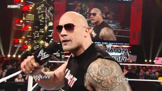 The Rock Has Come Back 15 2 2011 HD PART 2 [upl. by Kostman]