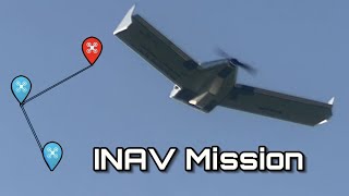 Flying Wing for FPV  INAV Waypoint Mission Demonstration [upl. by Meekyh546]