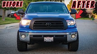 NEW Headlights for the Tundra  EASY TO INSTALL DIY  Najar Offroad [upl. by Barger]