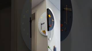 Corner wall clock clock interiordesign kitchen kitchendesign [upl. by Vidda]