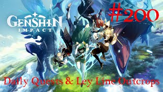 Genshin Impact Walkthrough Part 200  Daily Quests amp Ley Line Outcrops 68 No Commentary [upl. by Nilam774]