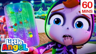 Halloween Carnival  Little Angel  Kids Cartoons amp Nursery Rhymes  Moonbug Kids [upl. by Kcirtap323]