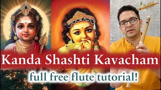 subramanyasashti Learn Kanda Sashti Kavacham flute notes kandasasti murugan flutetutorial vel [upl. by Leima259]