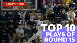 Top 10 Plays  Round 15  Turkish Airlines EuroLeague [upl. by Erik]