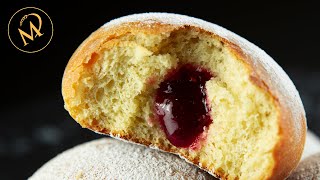 Ofen Berliner mit UrDinkel Mehl  Krapfen  Pfannkuchen aus dem Backofen [upl. by Jerrol533]