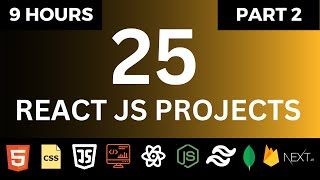 🚀🔥 Build 25 React JS Projects in 9 Hours  React Interview Coding Questions  Part 2 [upl. by Marena985]