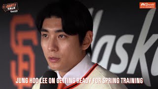 Jung Hoo Lee on getting ready for Giants spring training  Giants Talk  NBC Sports Bay Area [upl. by Giannini]