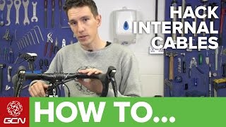 Internal Cable Routing Hacks  Road Bike Maintenance [upl. by Sihonn]