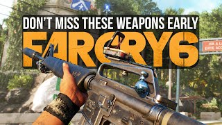 Hidden Weapons You Can Already Find Early In Far Cry 6 Far Cry 6 Best Weapons [upl. by Aleciram]