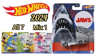 Hot Wheels 2024 Character Cars Mix 1 [upl. by Weathers880]