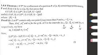 Theorem of Riemann Integral [upl. by Enelyak960]