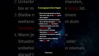 5 unausgesprochene Regeln motivation darkpsychology [upl. by Nosduj]