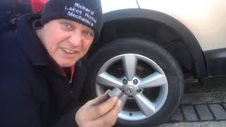 How to remove locking wheel nut with the spinning ring with out the key tool [upl. by Arval428]