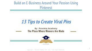 13 Tips to Create Viral Pins Video පාඩම් මාලාව අංක 6 [upl. by Lance]