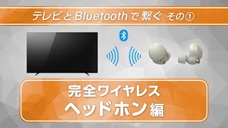 ブラビアと完全ワイヤレスヘッドホンをBluetoothでつなぐ [upl. by Noiramaj]