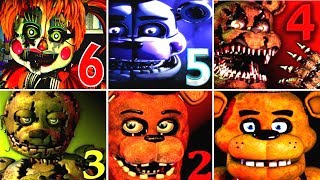 Five Nights at Freddys 6 FNAF 1 2 3 4 5 All Jumpscares Simulator FNAF 2018 [upl. by Calvano]