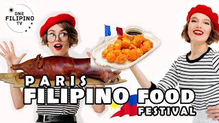 FILIPINO FOOD FESTIVAL IN PARIS filipinofood mukbang [upl. by Egdirdle381]