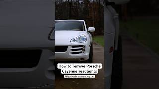 Here’s how to remove the headlights on a Porsche Cayenne 957 porschecayenne 957cayenne [upl. by Alleuol29]