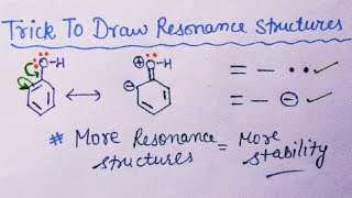 Trick to draw Resonance Structures  Organic Chemistry class 11  JEE  NEET [upl. by Peace420]