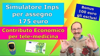 Simulatore Calcolo x Assegno  Contributo Bonus per TeleMedicina  Esclusi dal Bonus 100 euro 😭 [upl. by Ahsote]