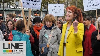 Rassemblement contre le harcèlement des femmes  Paris  France 29 octobre 2017 [upl. by Menendez]