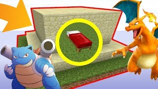 UNE BASE ULTRA SÉCURISÉE PAR DES  POKÉMON    Minecraft Bed Wars [upl. by Eadahs]