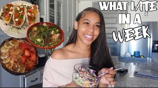 WHAT I ATE IN A WEEK EASY amp REALISTIC RECIPES [upl. by Enait]