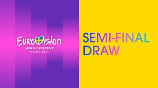 The SemiFinal Draw  LIVE from Malmö 🇸🇪  Eurovision Song Contest 2024  UnitedByMusic [upl. by Anaimad]